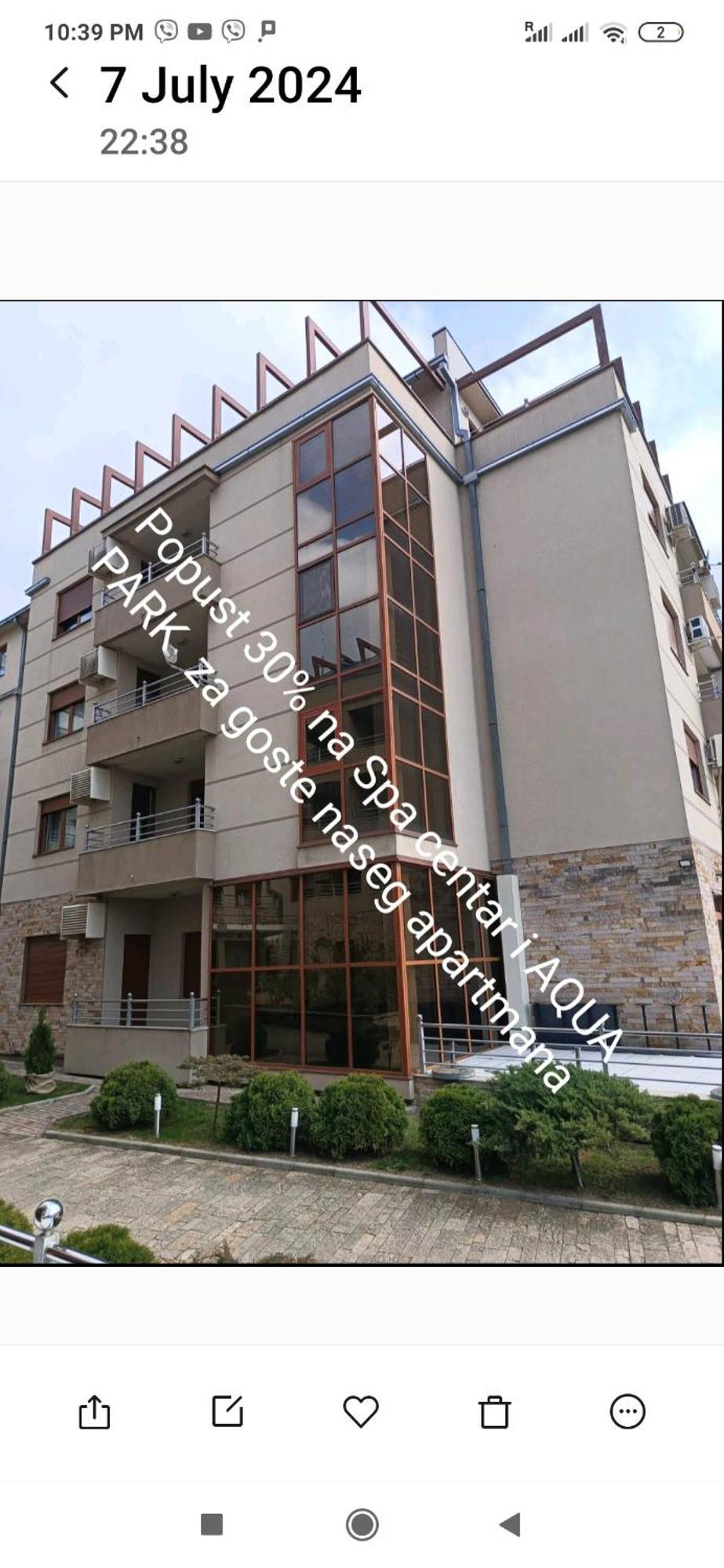 Nektar 88 Daire Vrnjačka Banja Dış mekan fotoğraf